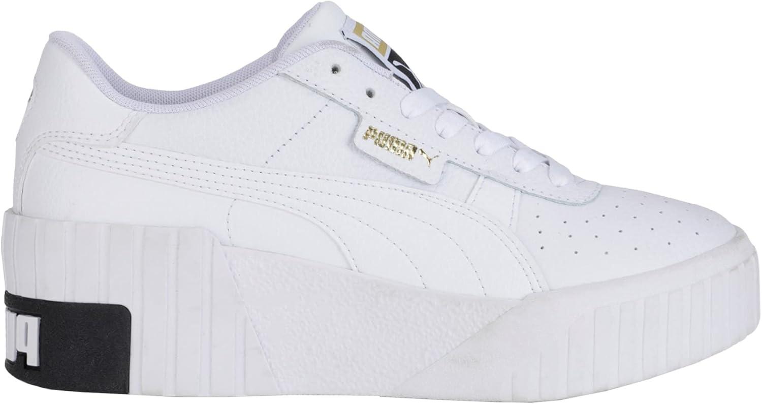imagePUMA Womens Cali Wedge Sneaker AD Template SizeBlanc Noir