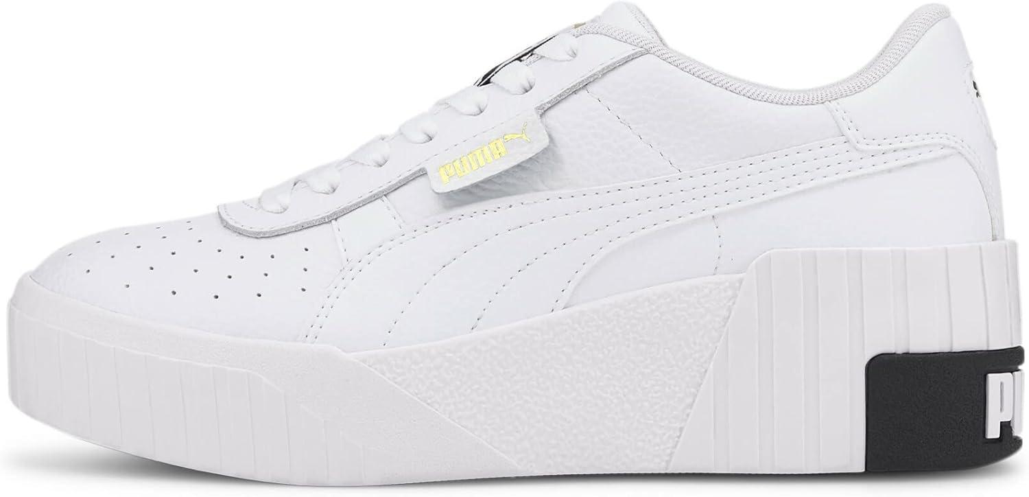 imagePUMA Womens Cali Wedge Sneaker AD Template SizeBlanc Noir