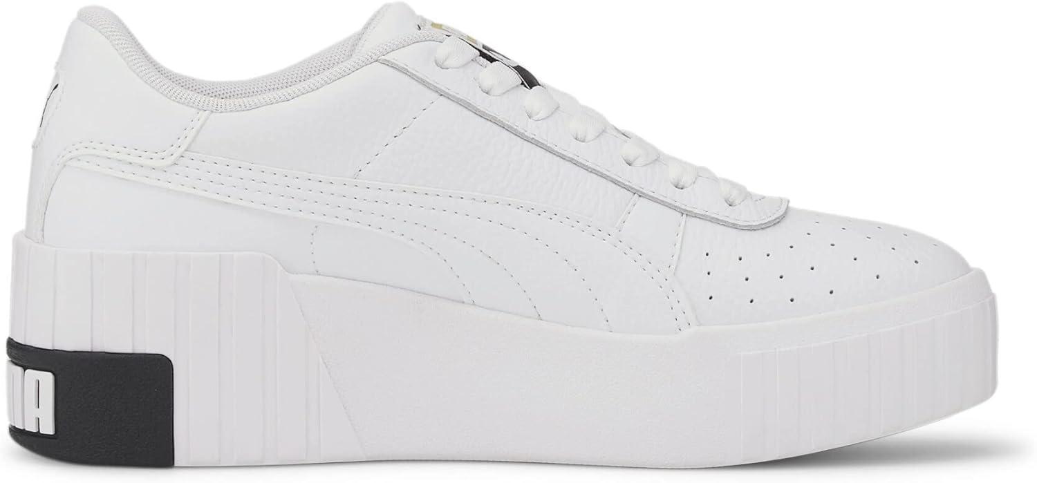 imagePUMA Womens Cali Wedge Sneaker AD Template SizeBlanc Noir