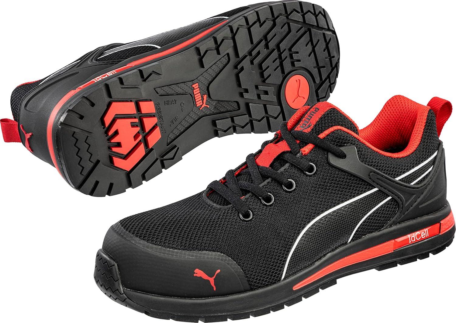 imagePUMA Womens Levity Knit Low Astm Eh Industrial and Construction ShoesBlackRed