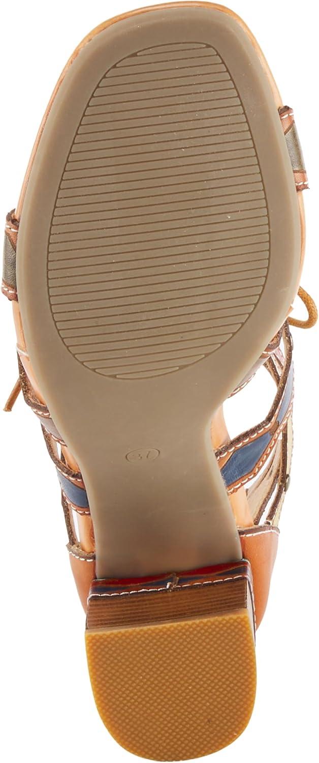imageSpring Step LArtiste Womens Artdeco SandalCamel Multi