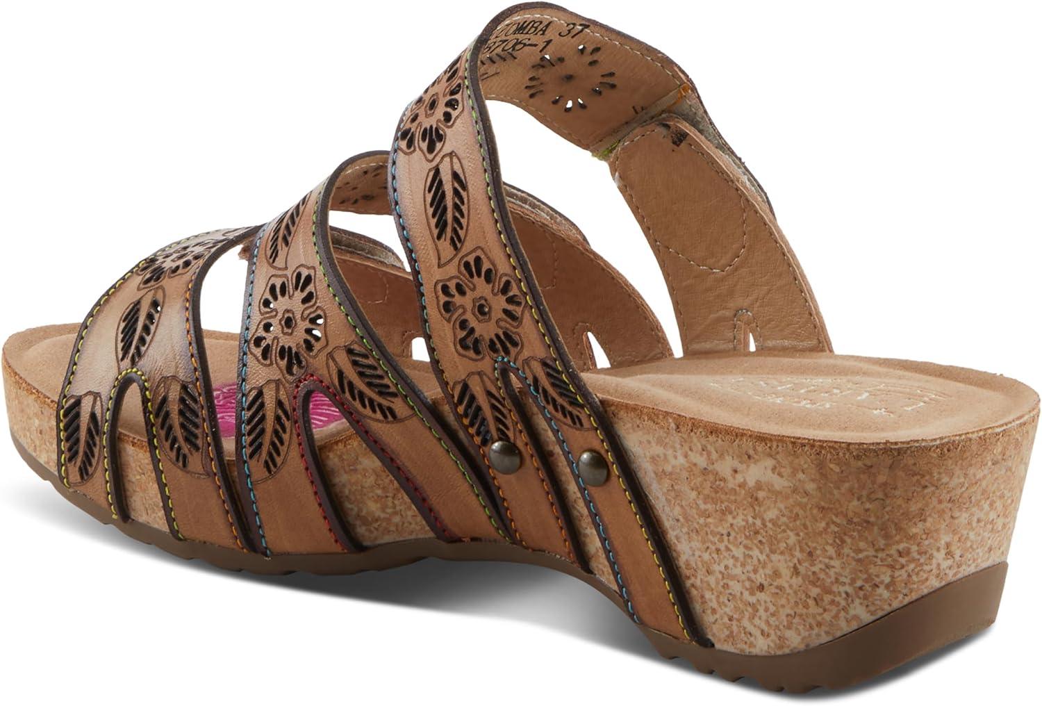 imageSpring Step LArtiste Womens Carbone SandalTan Multi