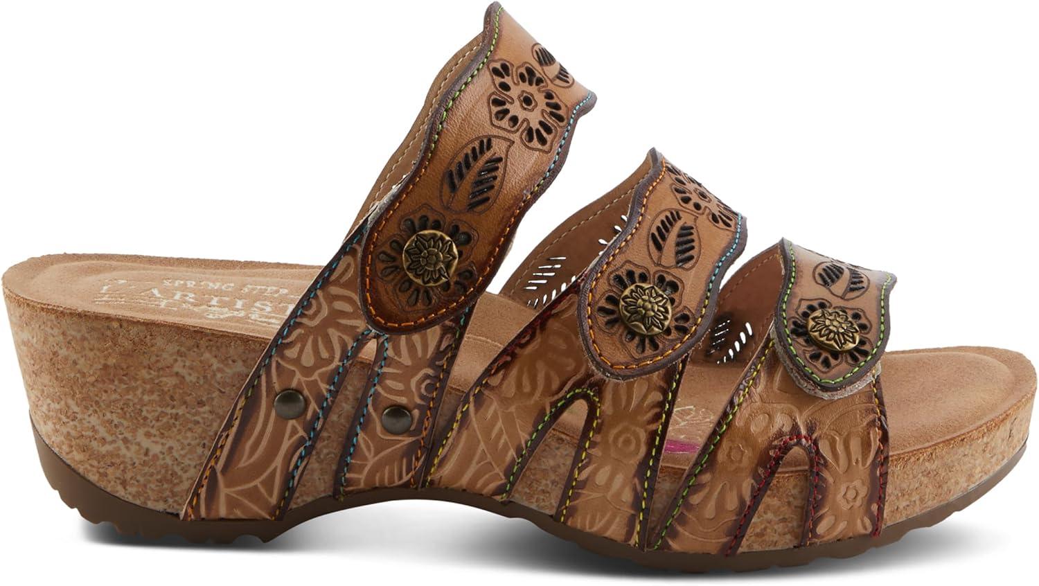 imageSpring Step LArtiste Womens Carbone SandalTan Multi