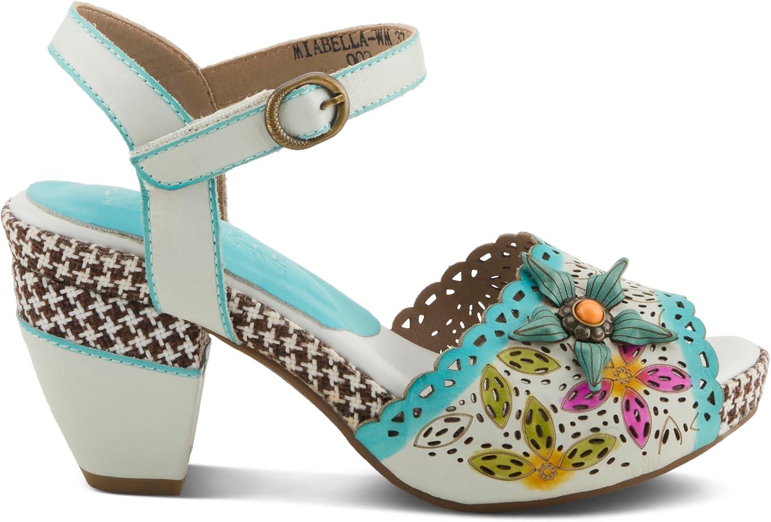 imageSpring Step LArtiste Womens Miabella SandalWhite Multi