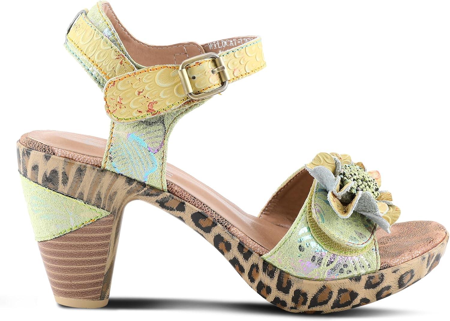 imageSpring Step LArtiste Womens Wildcat SandalLime Green Multi