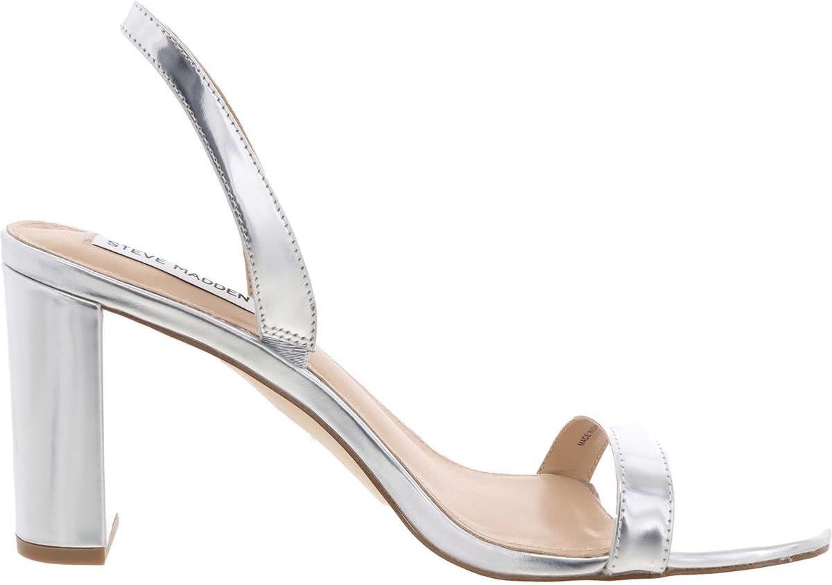 imageSteve Madden Womens Emilie Heeled SandalSilver Foil
