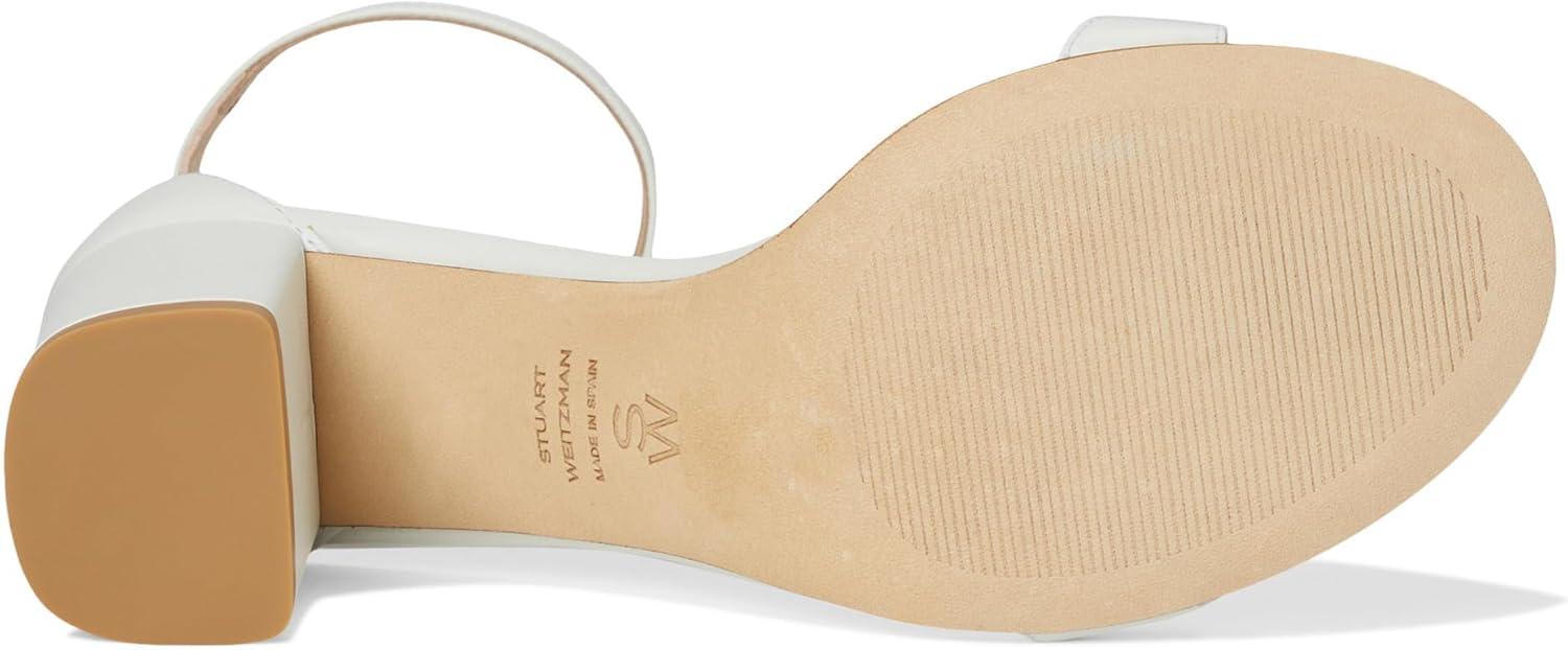 imageStuart Weitzman Womens Nudist Block 75 PumpWhite