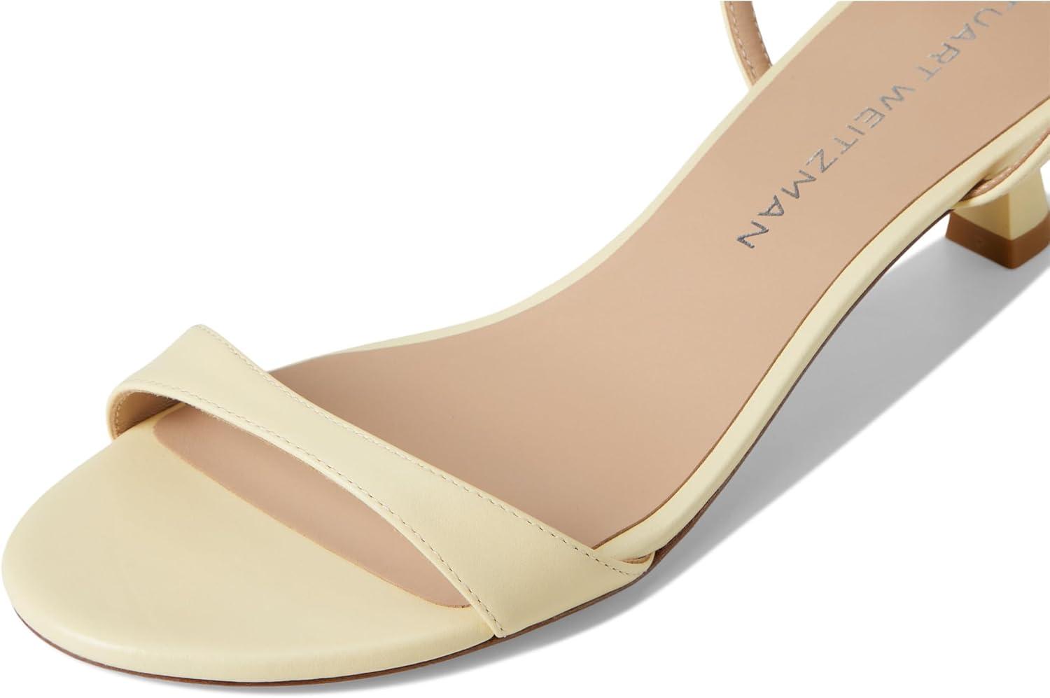 imageStuart Weitzman Womens Nudist Wrap 50 PumpLemon Chiffon