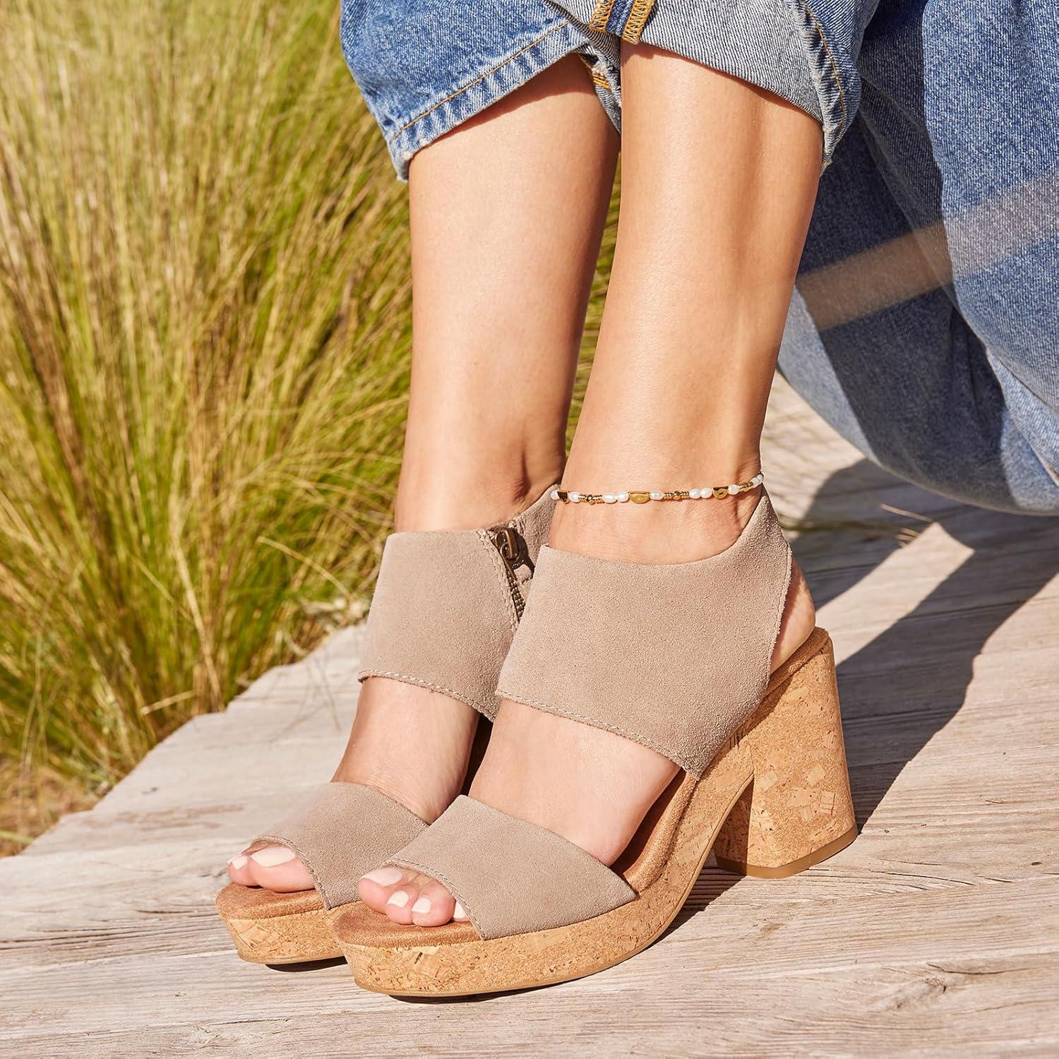 imageTOMS Womens Majorca Platform SandalDune Suede