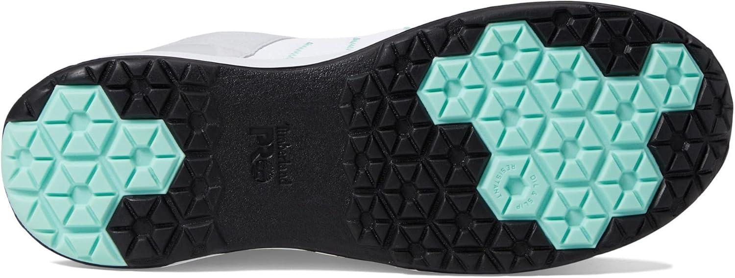 imageTimberland PRO Overdrive Composite Safety Toe Womens Sneakers Laceup Closure AbrasionFreeWhiteLavenderGreen