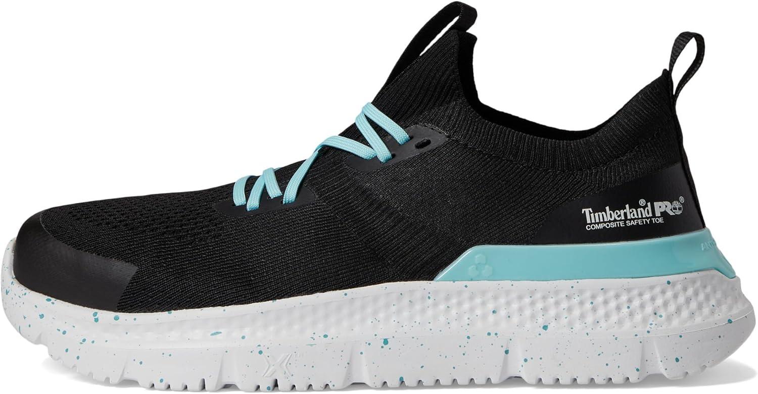 imageTimberland PRO Setra Knit Composite Safety Toe Womens Sneakers Breathable Upper Removable InsoleBlackTurquoise