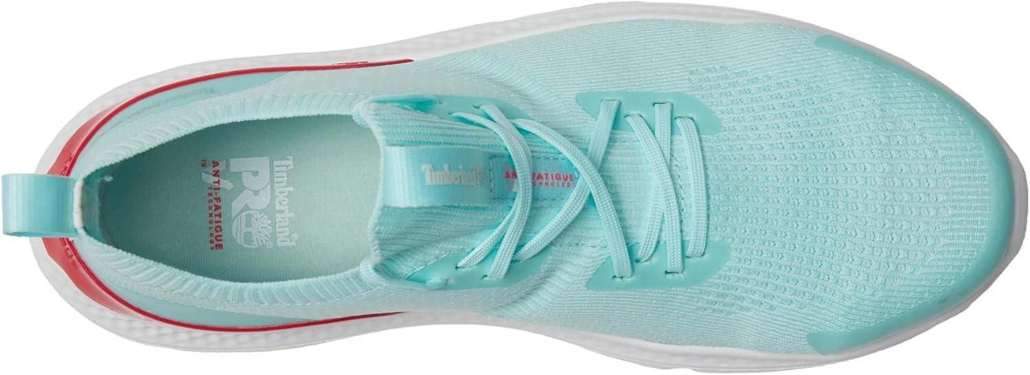 imageTimberland PRO Setra Knit Composite Safety Toe Womens Sneakers Breathable Upper Removable InsoleSeafoamRed