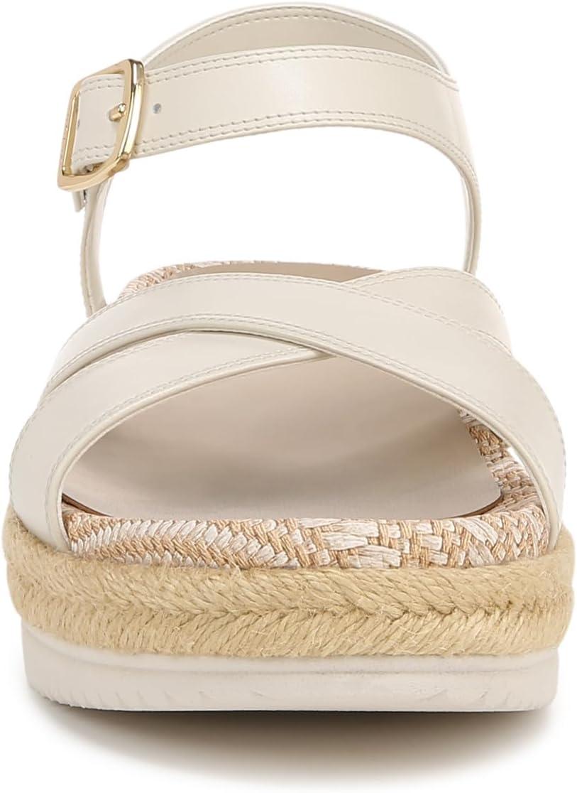 imageVionic womens Mar Strappy SandalsCream White Leather