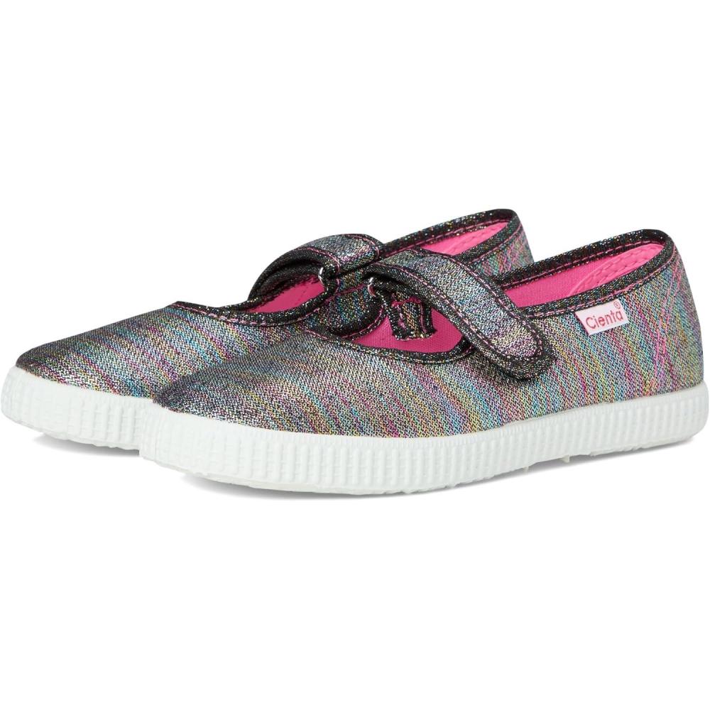 image Ideal for Toddlers ampamp Little Kids  Hook ampamp Loop Strap Closure  Textile Lining  Rubber OutsoleRainbow Metallic