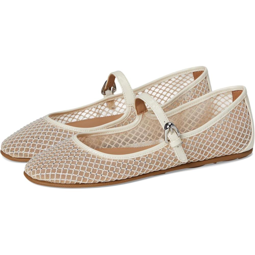 imageAerosoles Womens Mary Jane Ballet FlatCrystalEggnog Mesh Fabric