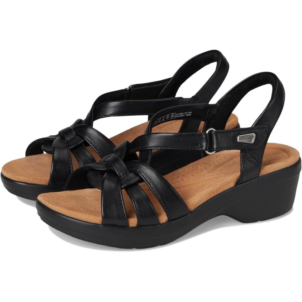 imageClarks womens Tuleah CrossBlack Leather