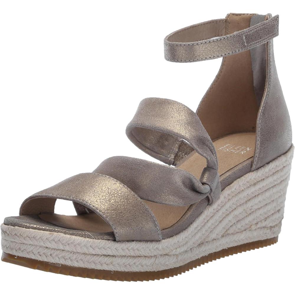 imageEileen Fisher Womens Wisp Wedge SandalPlatinum