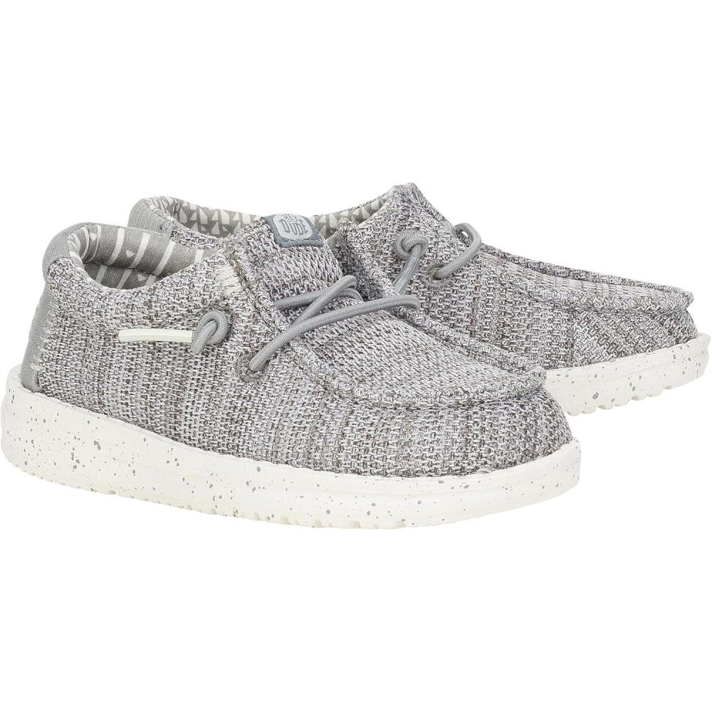 imageHEYDUDE BabyGirls Wendy Stretch Mesh ToddlerLight Grey
