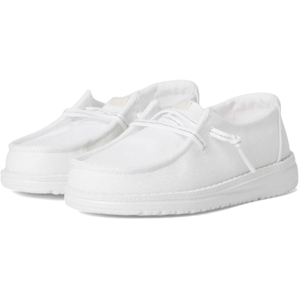 imageHEYDUDE Girls Wendy Stardust Toddler LoaferWhite