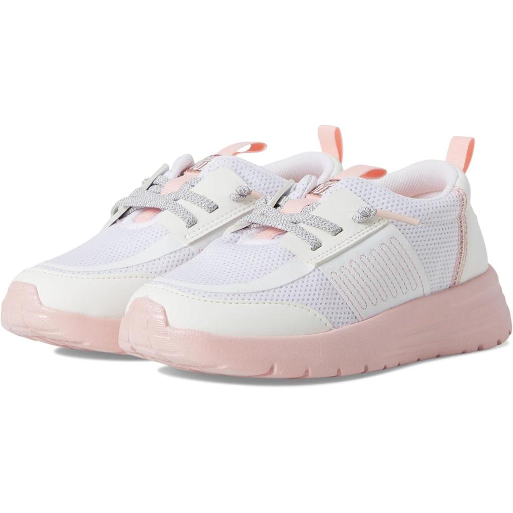 imageHEYDUDE Womens Sirocco Play Pearl Ombre Little Big Kid SneakerWhitePink