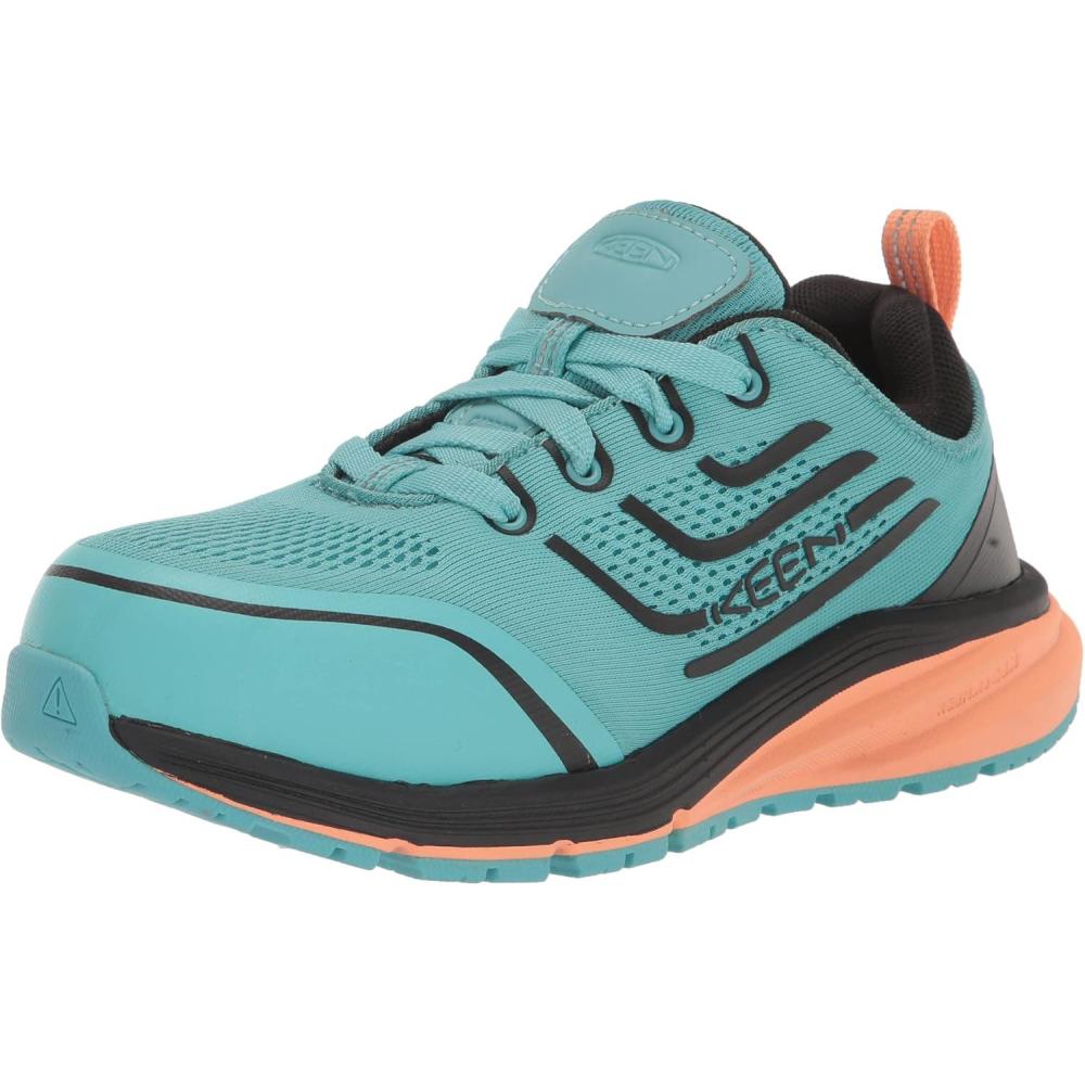 imageKEEN Utility Womens Minneapolis Low Height Composite Toe Industrial Work Sneaker Style ShoesBlack IrisBlue Haze