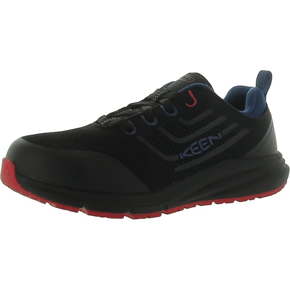 imageKEEN Utility Womens Minneapolis Low Height Composite Toe Industrial Work Sneaker Style ShoesDelta BlueDelta Red