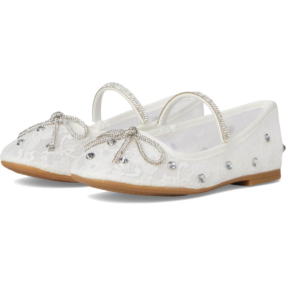 imageNINA Girls Leva Little Big Kid Ballet FlatWhite Mesh