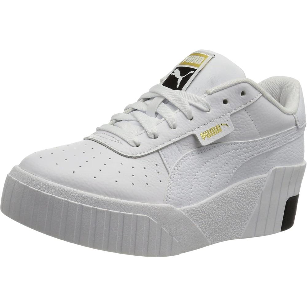 imagePUMA Womens Cali Wedge Sneaker AD Template SizeBlanc Noir