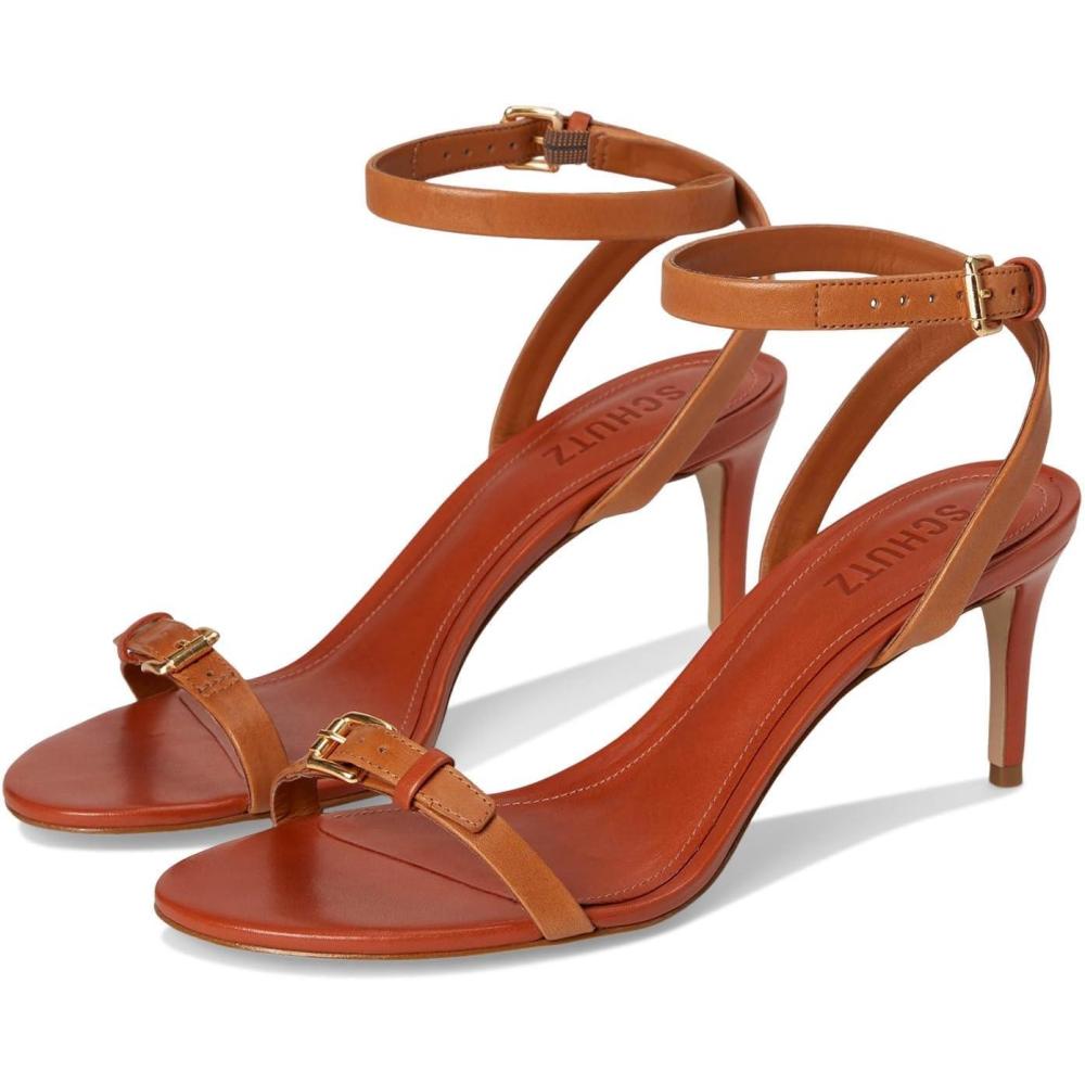 imageSCHUTZ Womens Aurora Mid SandalCuoio Brown