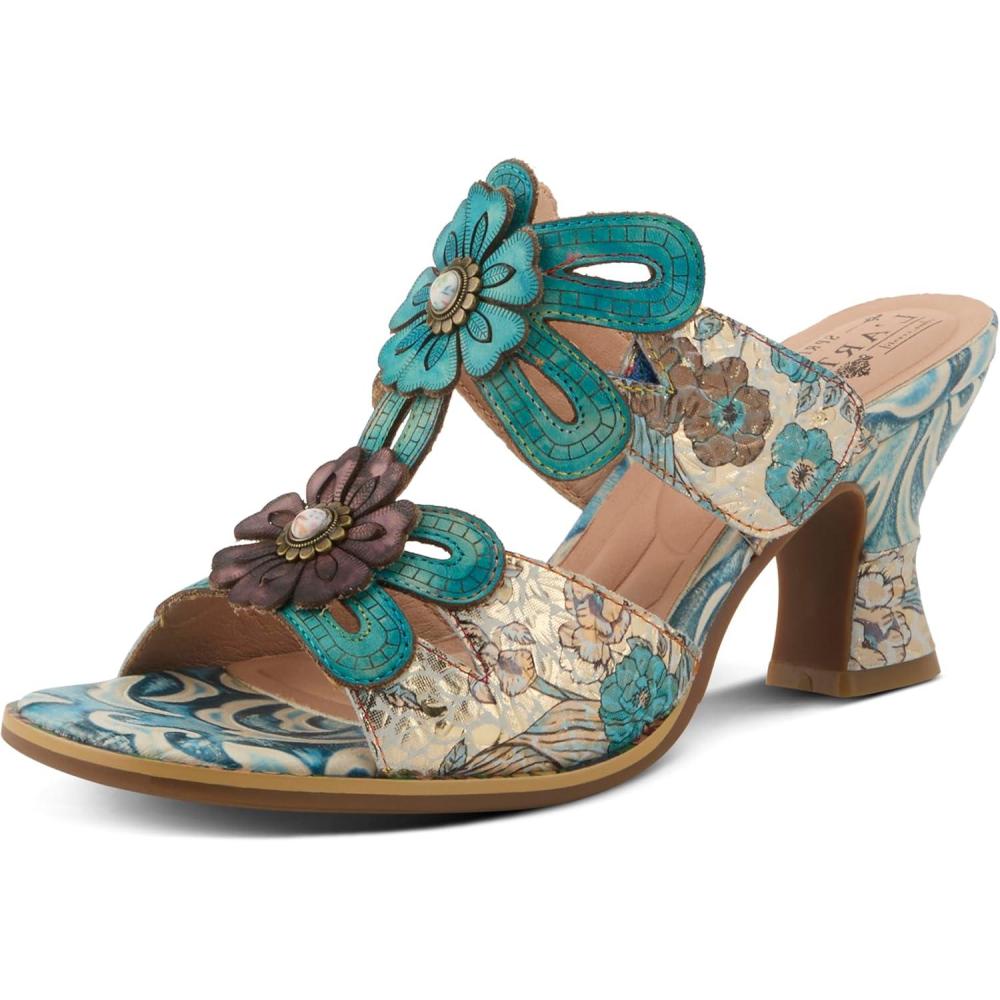imageSpring Step LArtiste Womens Alania SandalTurquoise Multi