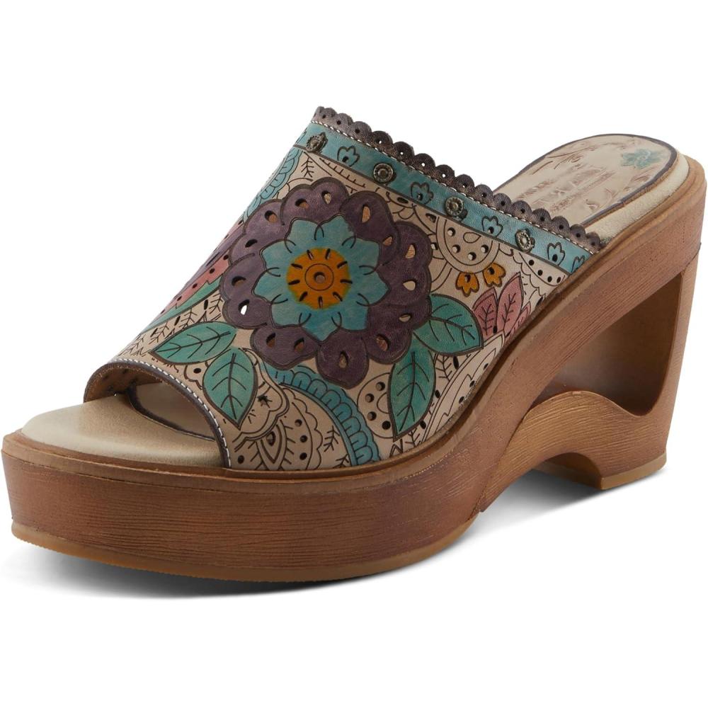 imageSpring Step LArtiste Womens Calle SandalBeige Multi