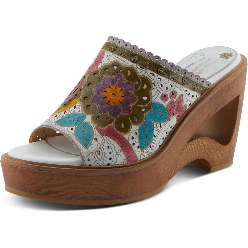 imageSpring Step LArtiste Womens Calle SandalWhite Multi