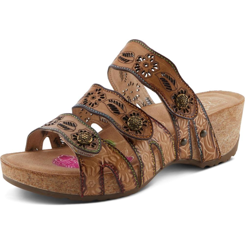 imageSpring Step LArtiste Womens Carbone SandalTan Multi