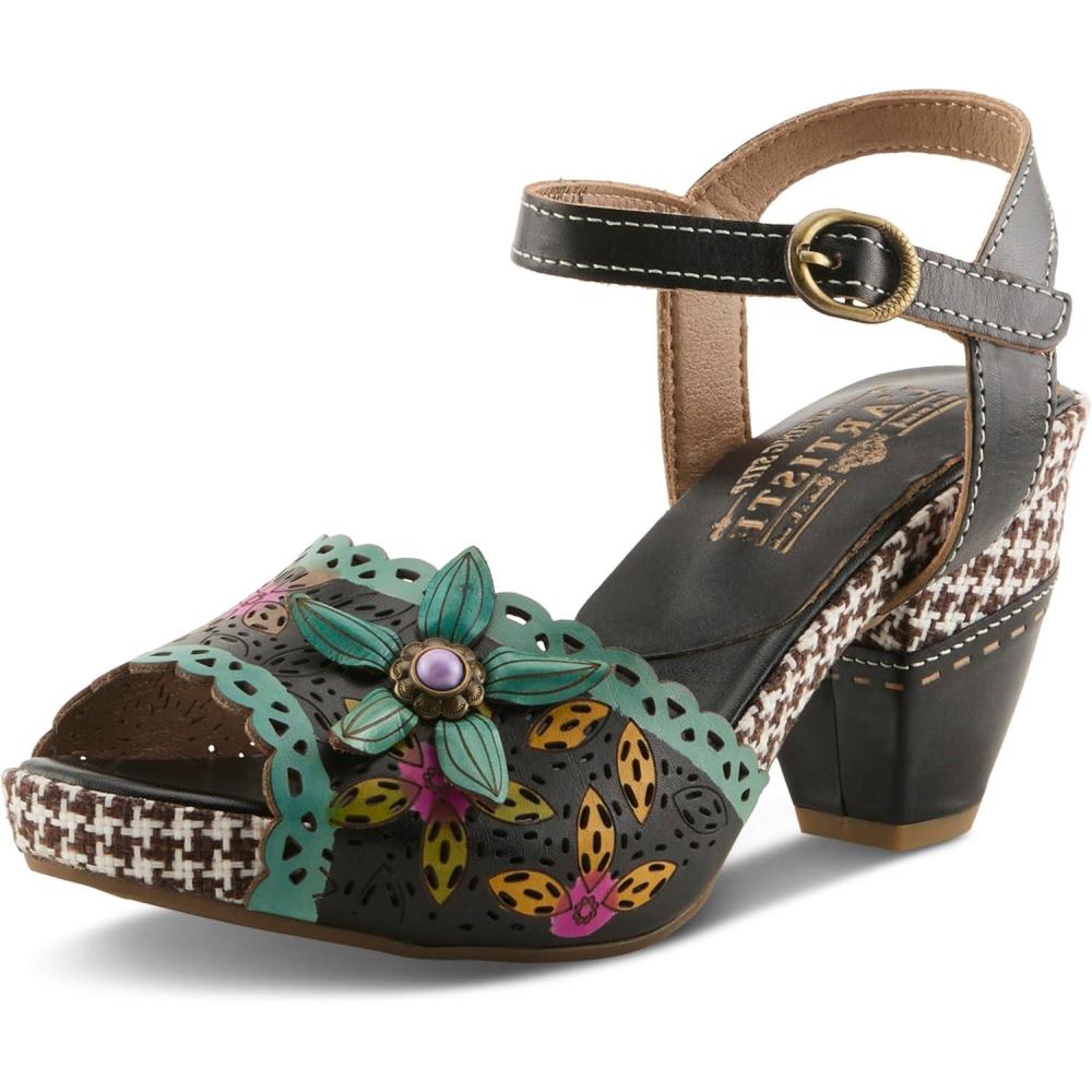 imageSpring Step LArtiste Womens Miabella SandalBlack Multi