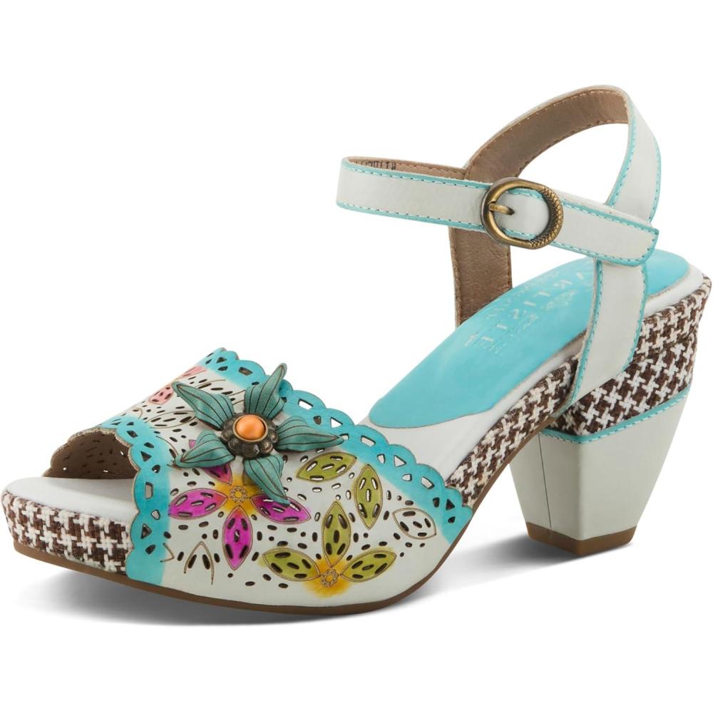 imageSpring Step LArtiste Womens Miabella SandalWhite Multi