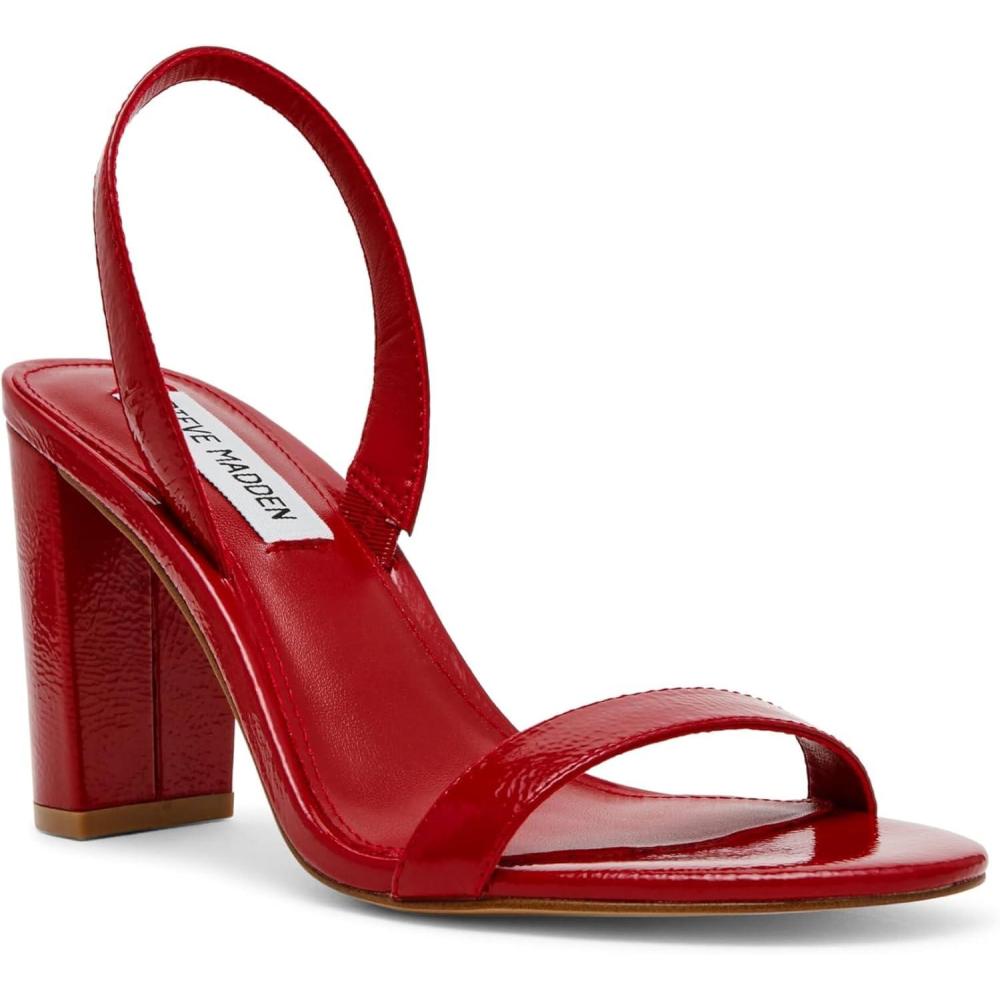 imageSteve Madden Womens Emilie Heeled SandalRed Patent