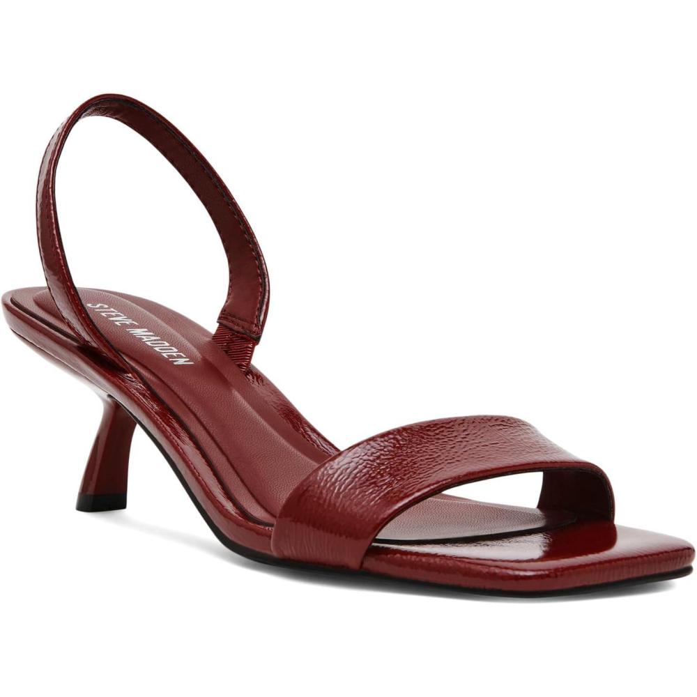 imageSteve Madden Womens Isha Heeled SandalRed Patent
