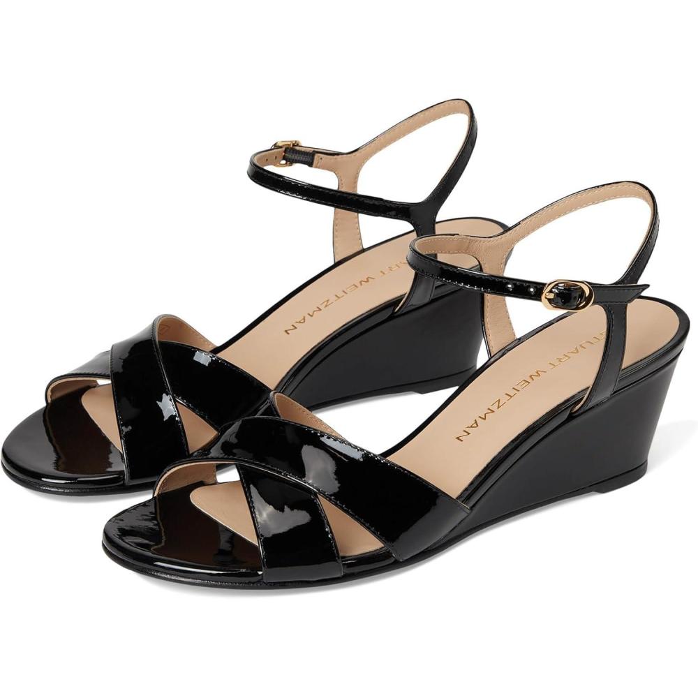 imageStuart Weitzman Womens Dayna Demi Wedge PlatformBlack