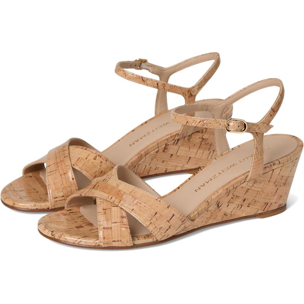 imageStuart Weitzman Womens Dayna Demi Wedge PlatformNatural