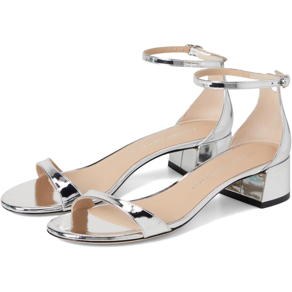 imageStuart Weitzman Womens Nudist Block 35Silver