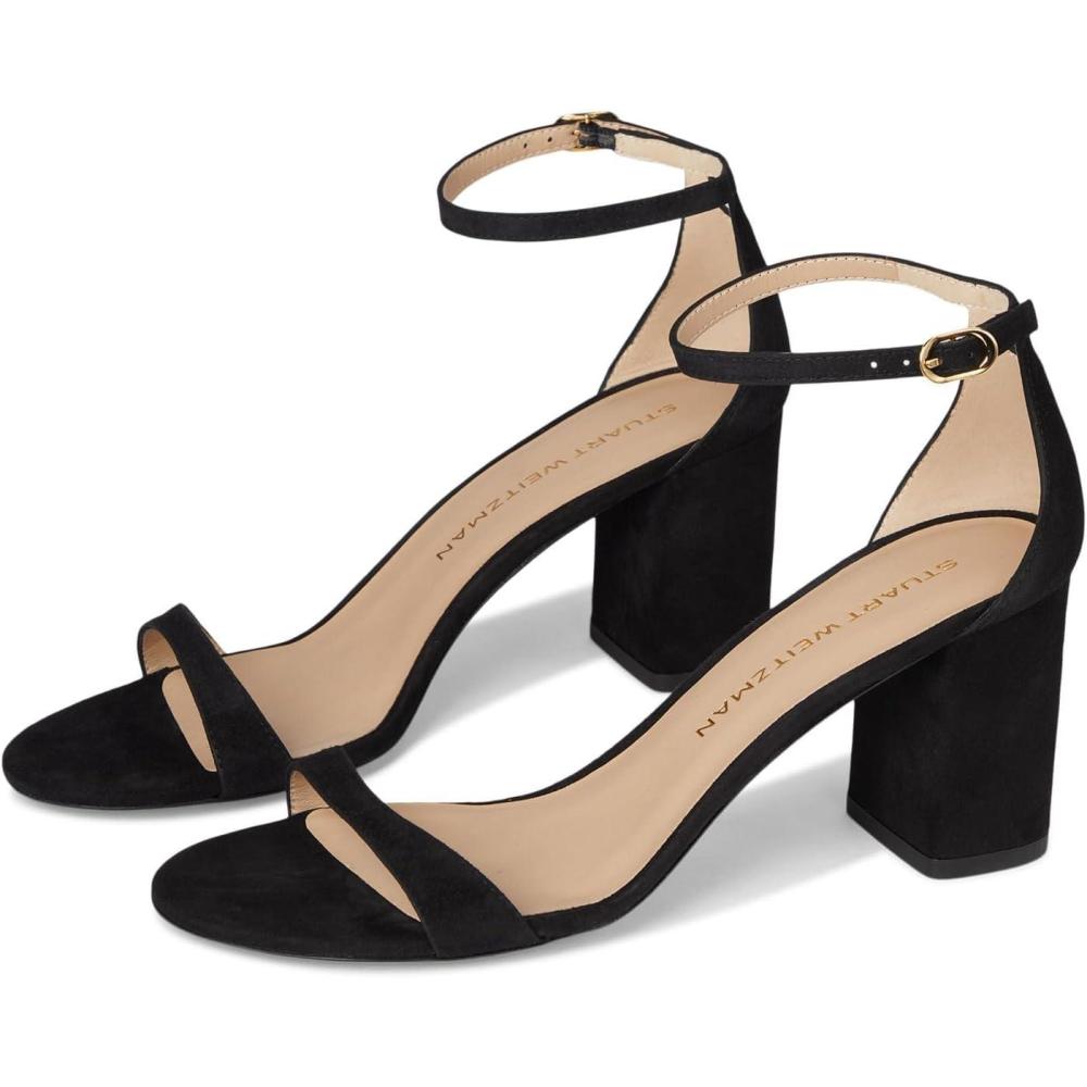 imageStuart Weitzman Womens Nudist Block 75 PumpBlack