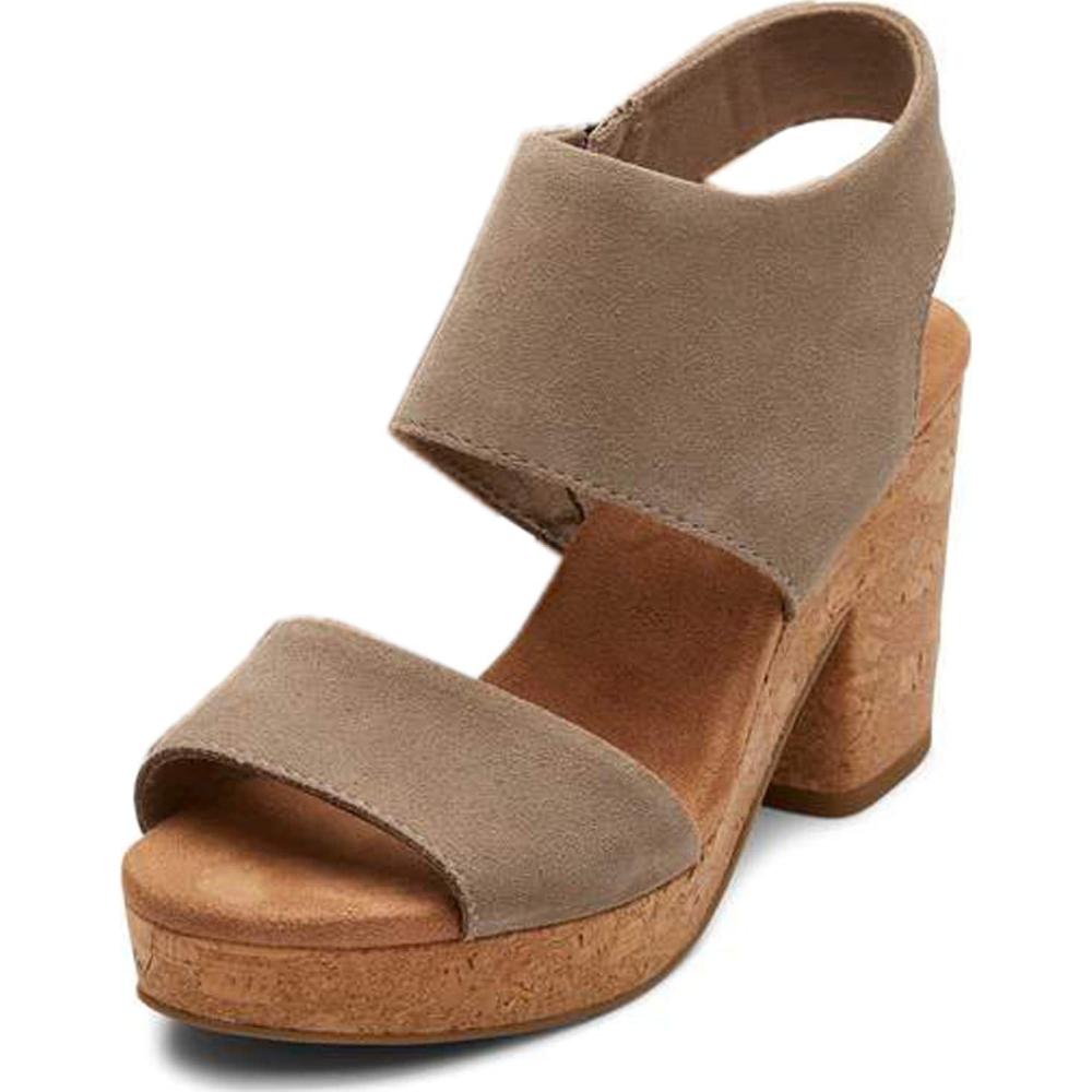 imageTOMS Womens Majorca Platform SandalDune Suede