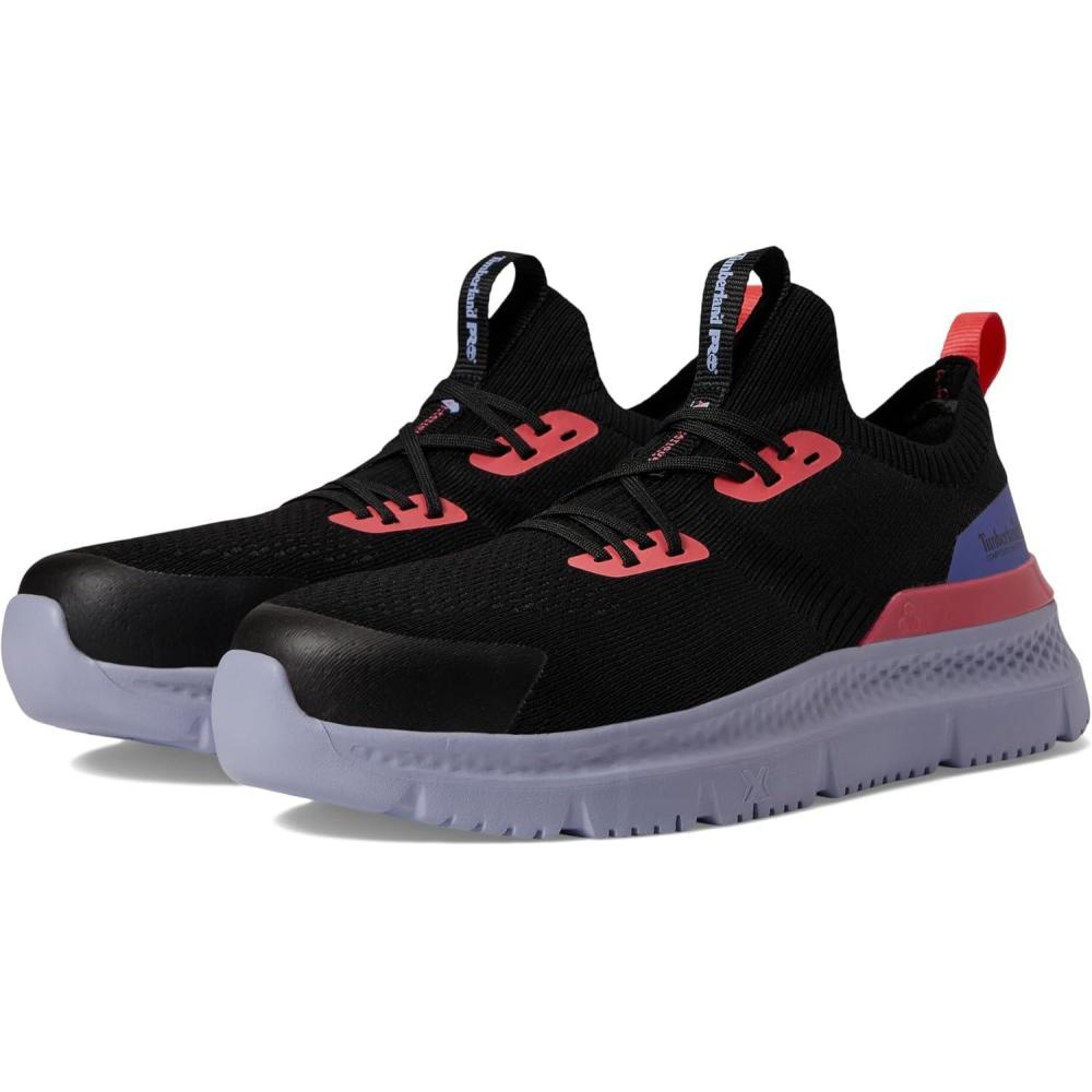 imageTimberland PRO Setra Knit Composite Safety Toe Womens Sneakers Breathable Upper Removable InsoleBlackPink