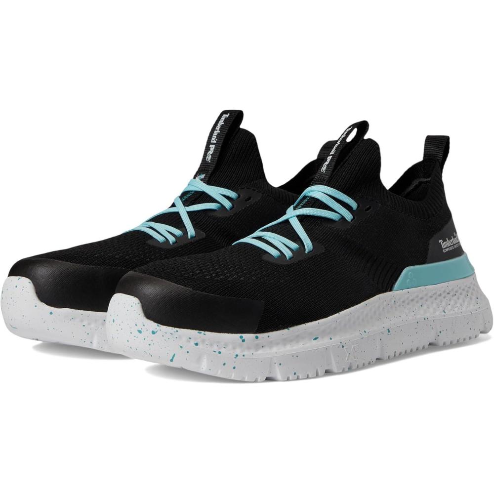 imageTimberland PRO Setra Knit Composite Safety Toe Womens Sneakers  Breathable Upper  Removable InsoleBlackTurquoise
