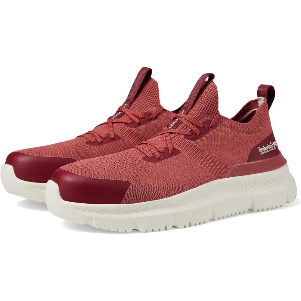 imageTimberland PRO Setra Knit Composite Safety Toe Womens Sneakers  Breathable Upper  Removable InsoleCranberryCream