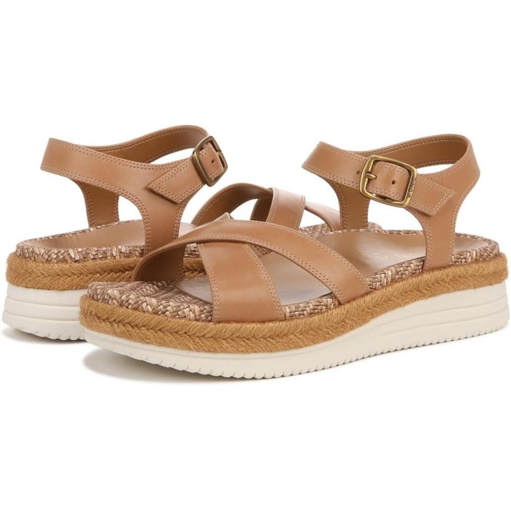 imageVionic womens Mar Strappy SandalsCamel Brown Leather