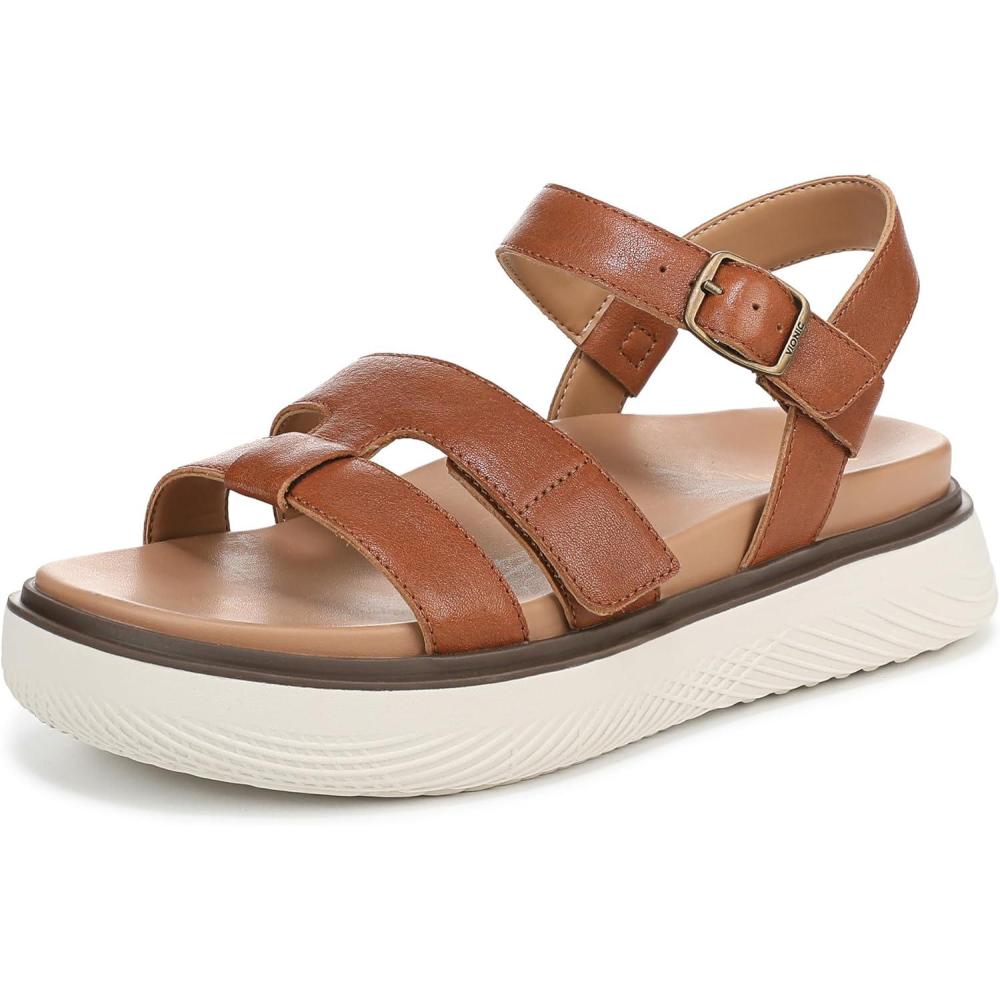 imageVionic womens Solana Slingback SandalsTan Leather