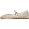 Aerosoles Women’s Mary Jane Ballet Flat(Crystal/Eggnog Mesh Fabric)