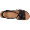 Clarks womens Tuleah Cross(Black Leather)