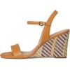 Cole Haan womens Josie Wedge Sandals(Striped Raffia/Biscuit Leather)